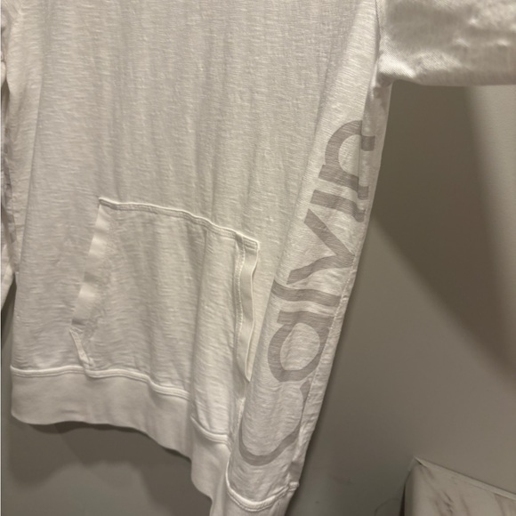 Calvin Klein NWOT White Pullover Hoodie - Picture 5 of 5